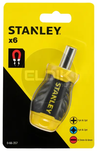 Stanley 0-66-357 Multibit Stubby Schroevendraaier