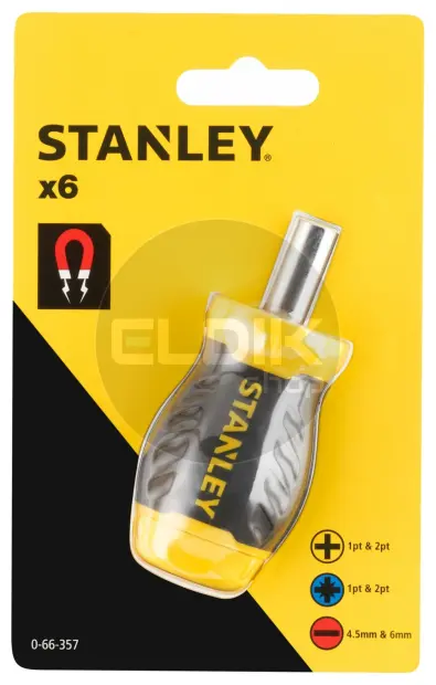 Stanley 0-66-357 Multibit Stubby Schroevendraaier
