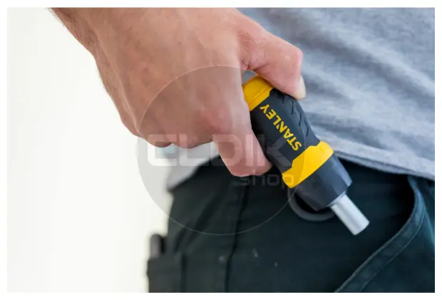 Stanley 0-66-358 Multibit Stubby Schroevendraaier met ratel