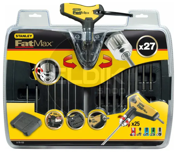 Stanley 0-79-153 FATMAX Stiftsleutelset Pistoolgreep met Ratel  (27delig)