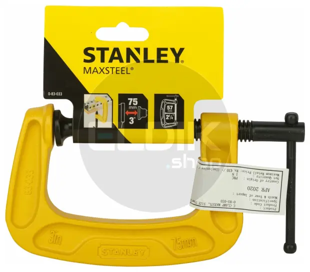 Stanley 0-83-033 75mm/3" C-Klem