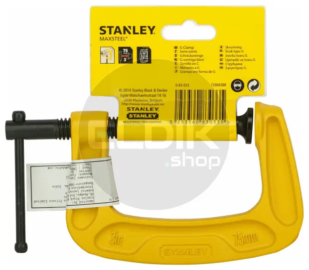 Stanley 0-83-033 75mm/3" C-Klem
