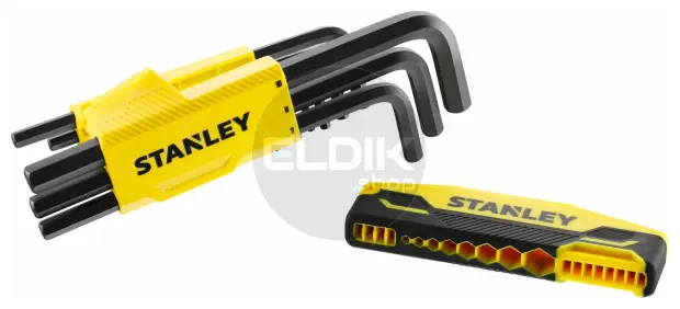 Stanley 0-89-904 Stiftsleutelset 9Dlg Hex Grip