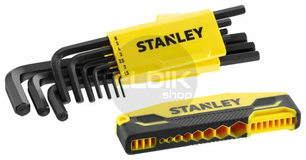 Stanley 0-89-904 Stiftsleutelset 9Dlg Hex Grip