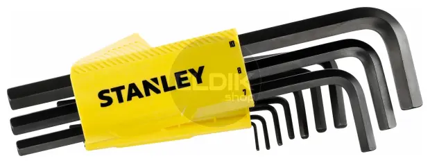 Stanley 0-89-904 Stiftsleutelset 9Dlg Hex Grip
