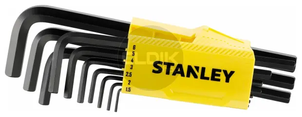 Stanley 0-89-904 Stiftsleutelset 9Dlg Hex Grip