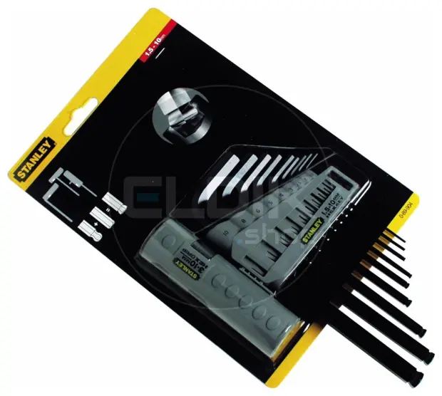 Stanley 0-89-904 Stiftsleutelset 9Dlg Hex Grip