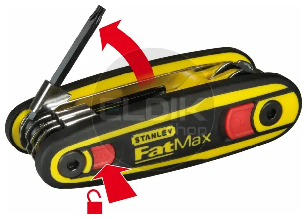 Stanley 0-97-553 FATMAX Vergrendelbare Stiftsleutelset torx (8delig)