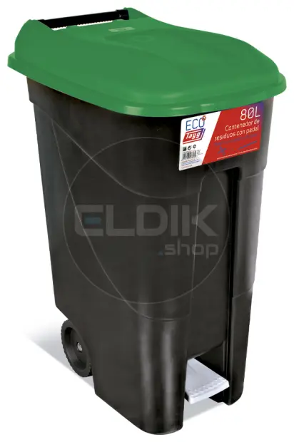 Tayg 80P Afvalcontainer met Voetpedaal - 80 Liter - groen - 433030