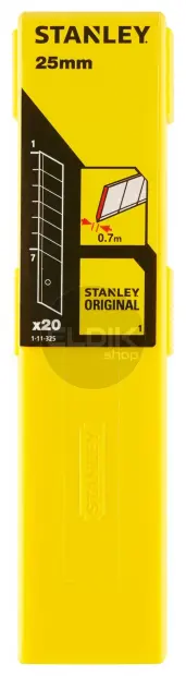Stanley 1-11-325 Afbreekmesjes 25 mm | 20 Delige Set