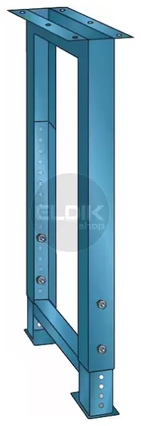 Lista 43.231.010 Werkbankvoet verstelbaar | H700/1050 x B80 x D725 | Blauw
