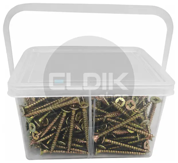 E-Tools Assortiment spaanplaatschroeven diverse maten (420st)