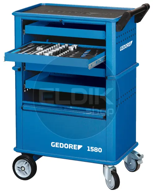 Gedore 1580 Gereedschapwagen met 4 laden - 6627550
