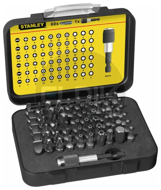Stanley 1-13-902 Bitset Expert Pro 1/4" - Bithouder (61 delig)