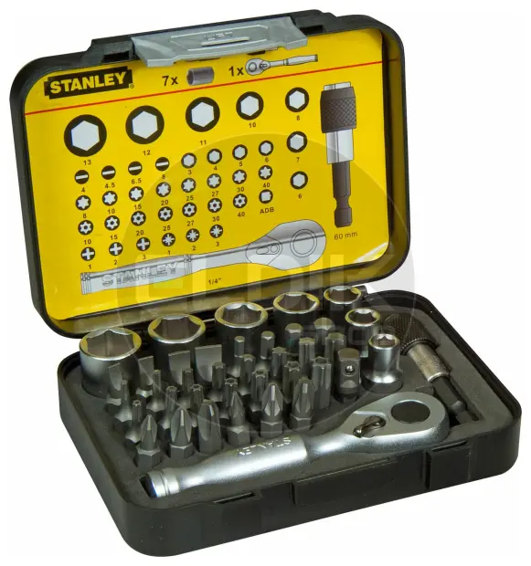 Stanley 1-13-906 Bitset Expert Pro 1/4" - Ratelsleutel (40 delig)