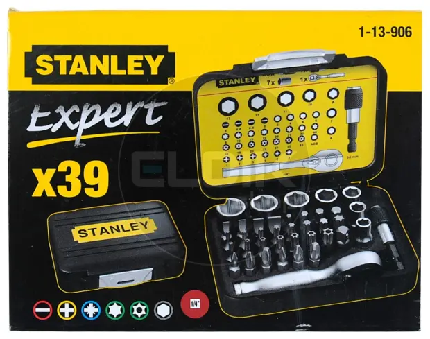 Stanley 1-13-906 Bitset Expert Pro 1/4" - Ratelsleutel (40 delig)