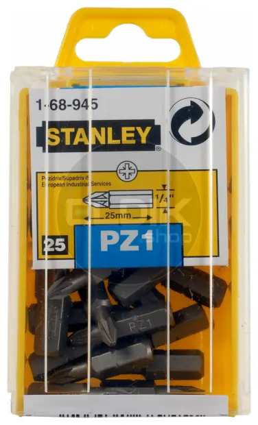 Stanley 1-68-945 1/4" Bits Pozidriv Nr1
