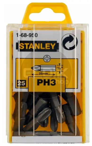 Stanley 1-68-950 1/4" Bits Phillips Nr3