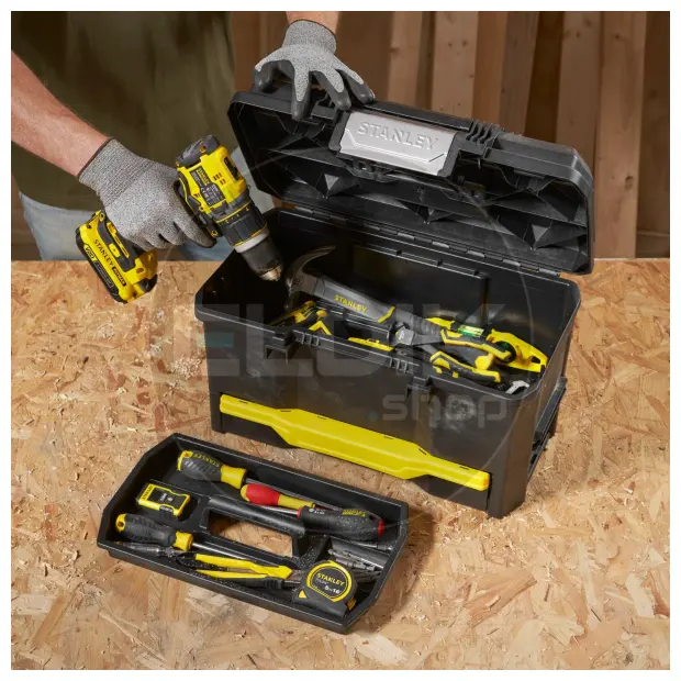 Stanley 1-70-316 Gereedschapskoffer 19" met Drukslot en Lade