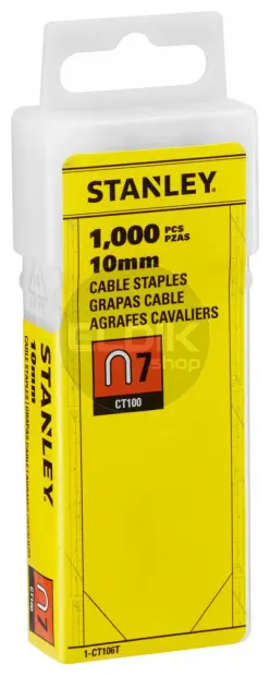 Stanley 1-CT106T Krammen 10mm Type 7 - 1000 Stuks