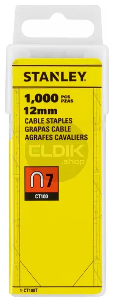 Stanley 1-CT108T Krammen 12mm Type 7 - 1000 Stuks