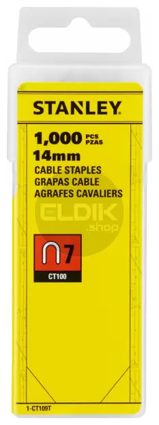 Stanley 1-CT109T Krammen 14mm Type 7 - 1000 Stuks