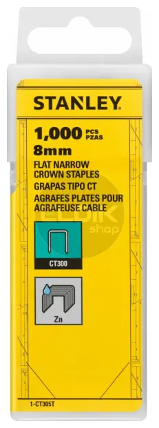 Stanley 1-CT305T Nieten 8mm Type CT - 1000 stuks
