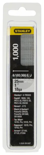 Stanley 1-SWKBN100T Nagels 25mm Type J - 1000 Stuks