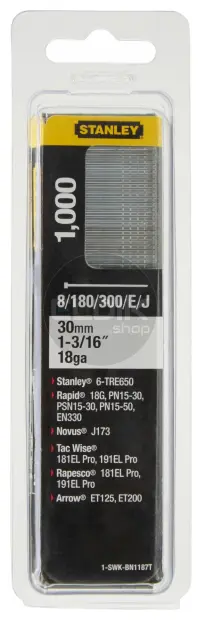 Stanley 1-SWKBN1187T Nagels 30mm Type J - 1000 Stuks