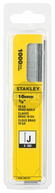 Stanley 1-SWK-BN375T Nagels 10mm Type J - 1000 Stuks