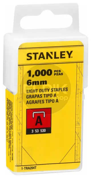 Stanley 1-TRA204T Nieten 6mm Type A - 1000 Stuks