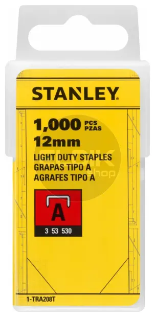 Stanley 1-TRA208T Nieten 12mm Type A - 1000 Stuks