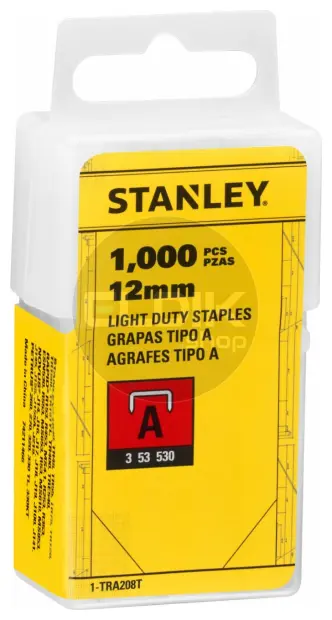 Stanley 1-TRA208T Nieten 12mm Type A - 1000 Stuks