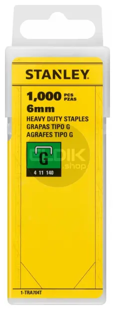 Stanley 1-TRA704T Nieten 6mm Type G - 1000 Stuks