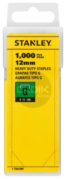Stanley 1-TRA708T Nieten 12mm Type G - 1000 Stuks