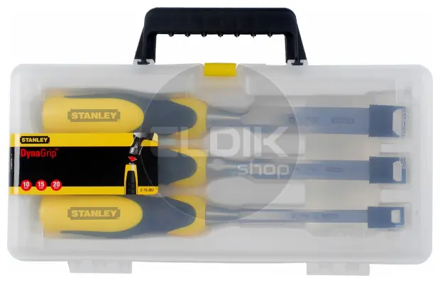Stanley 2-16-887 Steekbeitelset Dynagrip 3Dlg. (10,15,20 mm)