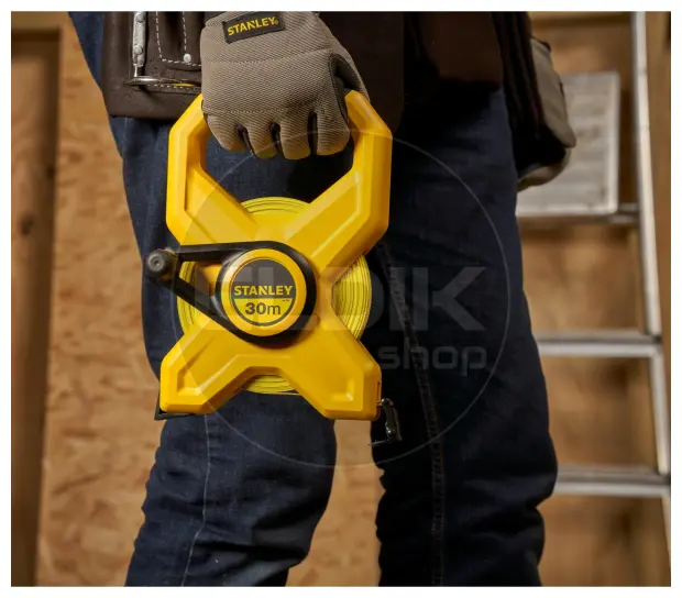Stanley 2-34-792 Landmeter Fiberglas 30m - 12,7mm open kast