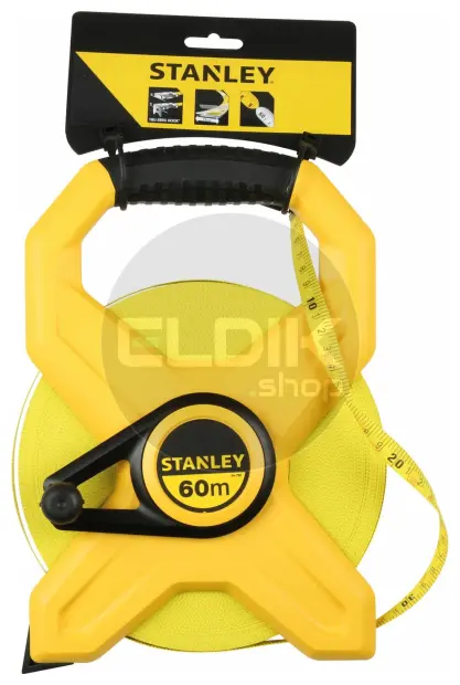 Stanley 2-34-795 Landmeter Fiberglas 60m - 12,7mm open kast