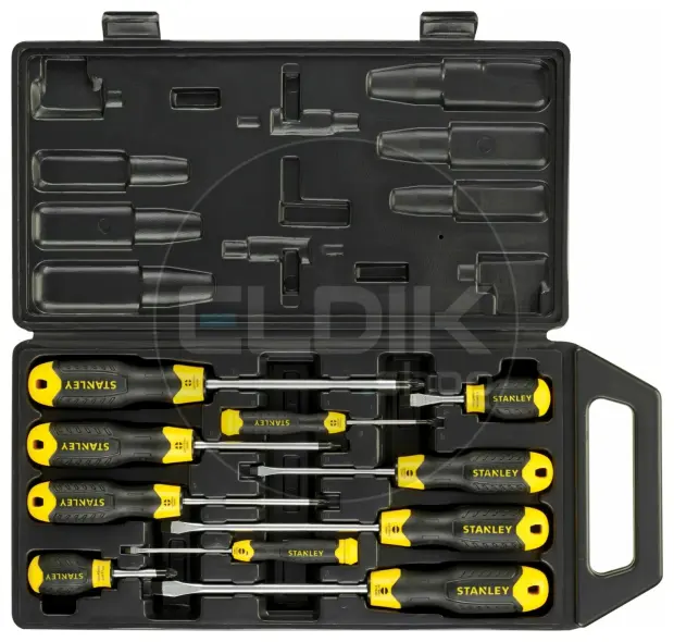 Stanley 2-65-005 Cushiongrip Schroevendraaierset 10-delig - Standaard/Phillips