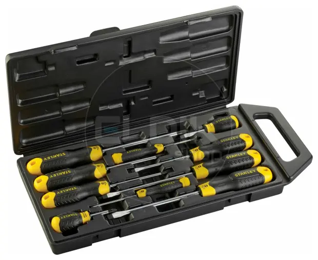 Stanley 2-65-014 Cushiongrip Schroevendraaierset 10-delig - Standaard/Pozidriv