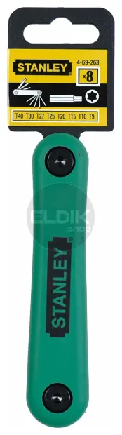 Stanley 4-69-263 Stiftsleutelset 8 Dlg T9-T40