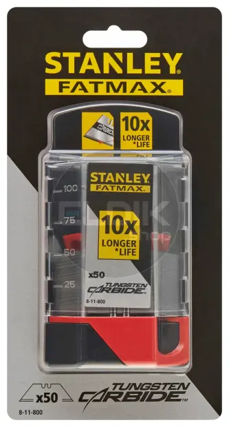 Stanley 8-11-800 Carbide Reservemes | 50 Delige Set
