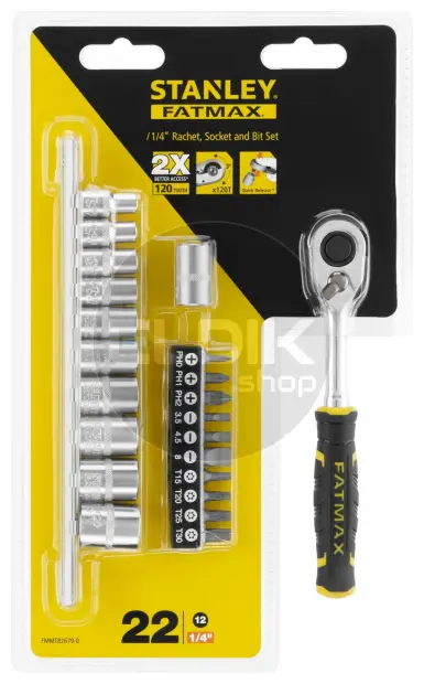 Stanley FMMT82679-0 22 Delige Doppenset 1/2"