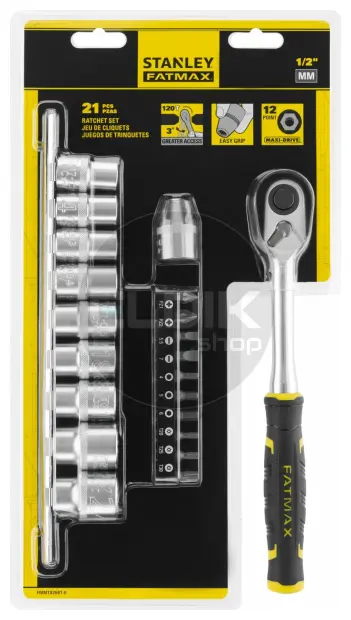 Stanley FMMT82681-0 21 Delige Doppenset 1/2"