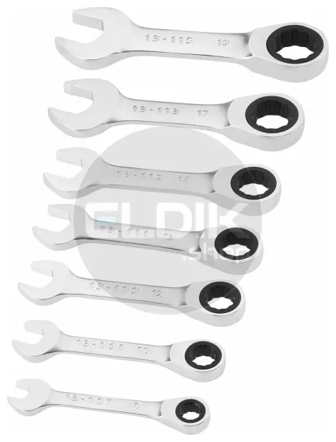 Stanley FMMT82900-0 FATMAX Ringsteeksleutelset met Ratel stubby - 7 delig
