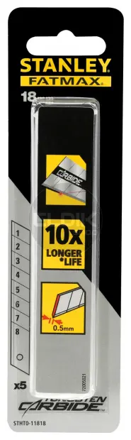 Stanley STHT0-11818 Carbide Reserve Afbreekmes 18 mm | 5 Delige Set