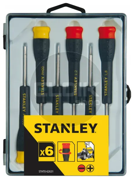 Stanley STHT0-62631 Precisie Schroevendraaierset (Parallel 1-1,8 & PH) 6-delig
