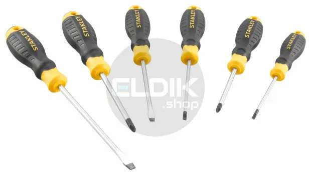 Stanley STHT16165-0 Cushiongrip Schroevendraaierset 6-delig: PH, Parallel, Standaard