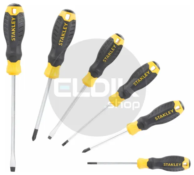 Stanley STHT16165-0 Cushiongrip Schroevendraaierset 6-delig: PH, Parallel, Standaard