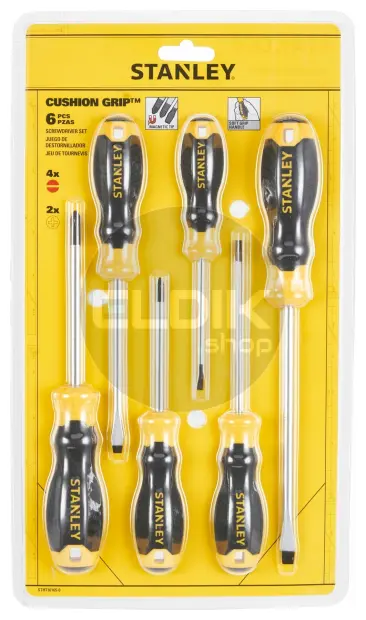 Stanley STHT16165-0 Cushiongrip Schroevendraaierset 6-delig: PH, Parallel, Standaard